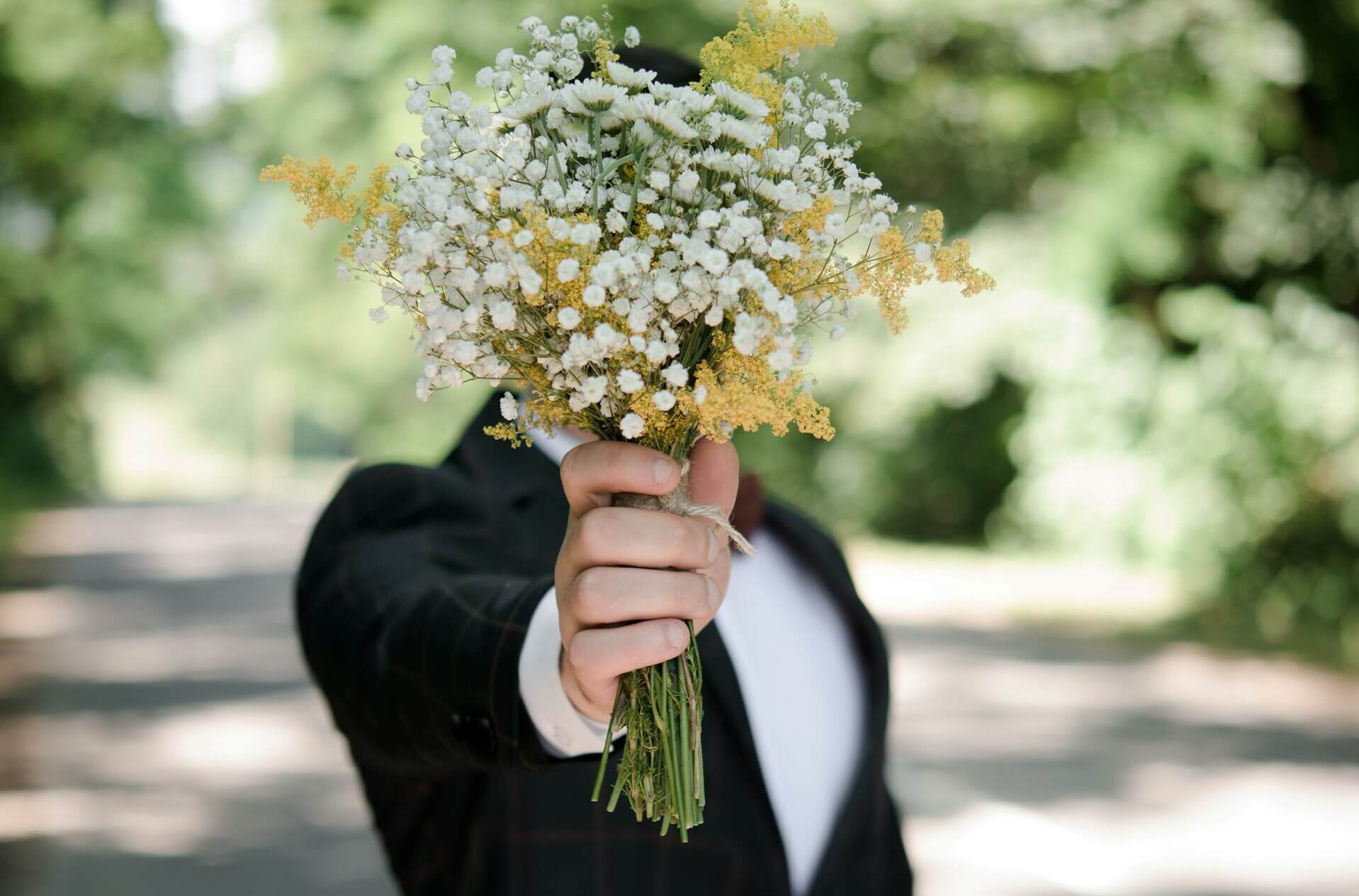 Groom in a suit