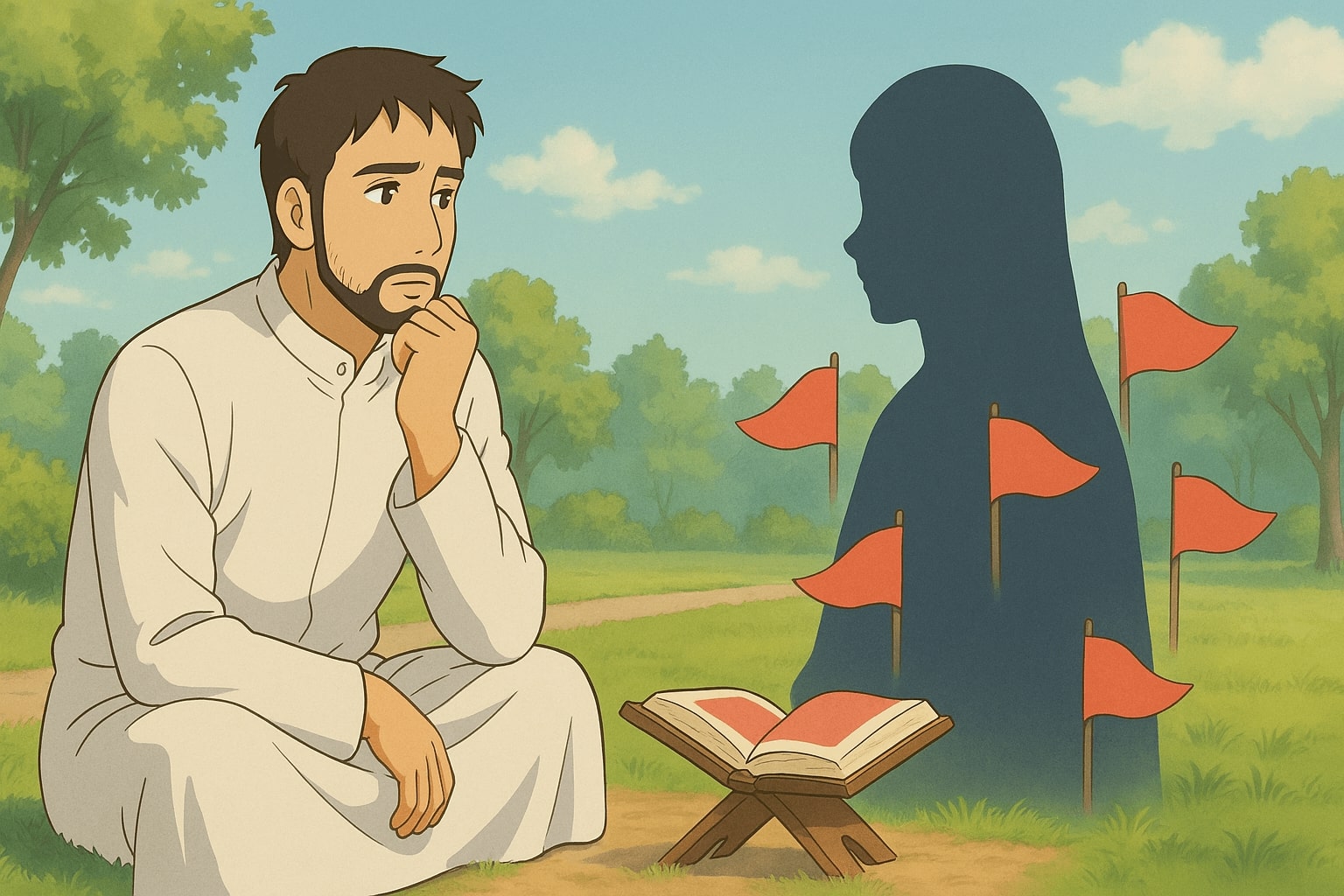 Red Flags in a Muslim Woman
