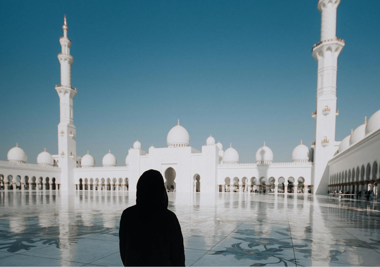 Woman in mosque